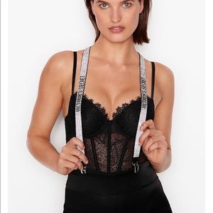 VICTORIA'S SECRET Logo Shine Suspenders